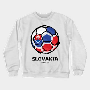 Slovakia Football Country Flag Crewneck Sweatshirt